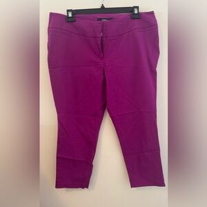 Torrid Pink Cropped Dress Pants